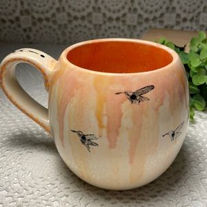 Large handcrafted pottery mug
